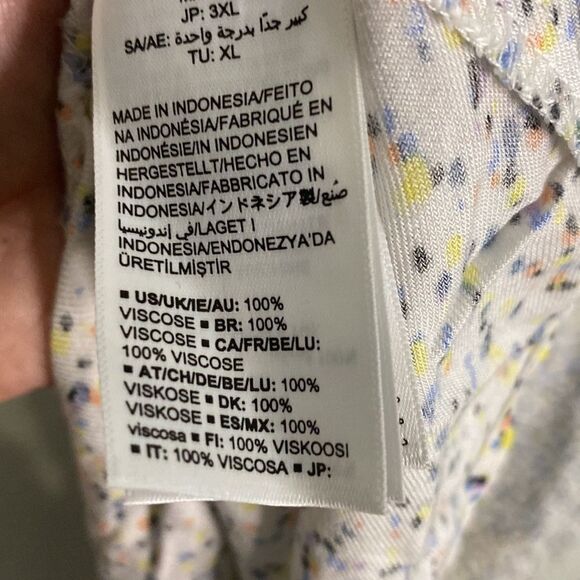 NWT- Amazon Essentials- midi off white micro confetti dress- Size XL - Picture 10 of 10